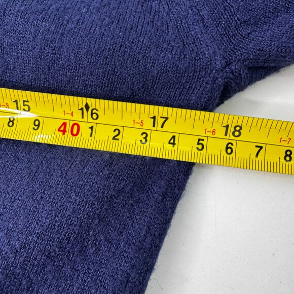 Vtg 60s Lady Pickering Golf Blue Sweater V Neck “Aspen Club” Retro Preppy M USA - Picture 7 of 8